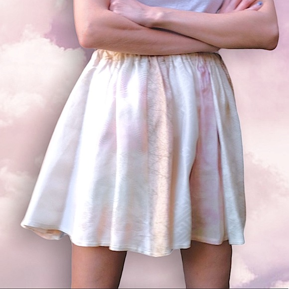 Custom Made Kimono Print Flared Pleated Mini Skirt - Picture 4 of 12